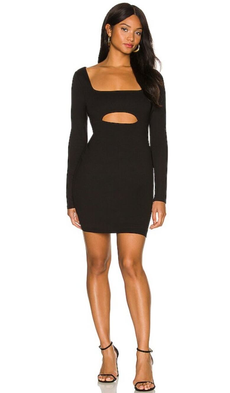 Lovers and Friends Revolve Meredith Black Cut-Out Mini Dress Women size Small